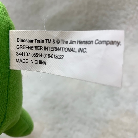 The Dinosaur Train 7" Tiny Pteranodon sewn on blue eyes green plush - Picture 6 of 8